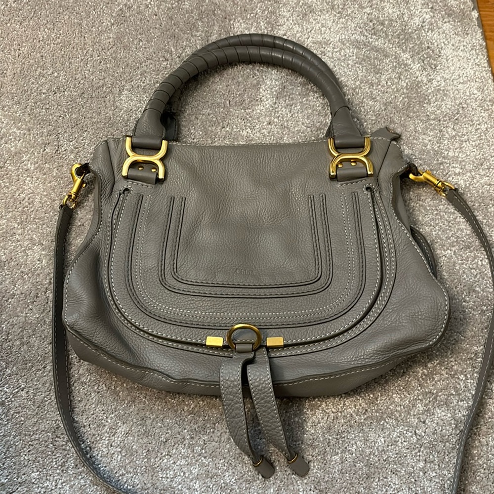 Chloe medium gray bag